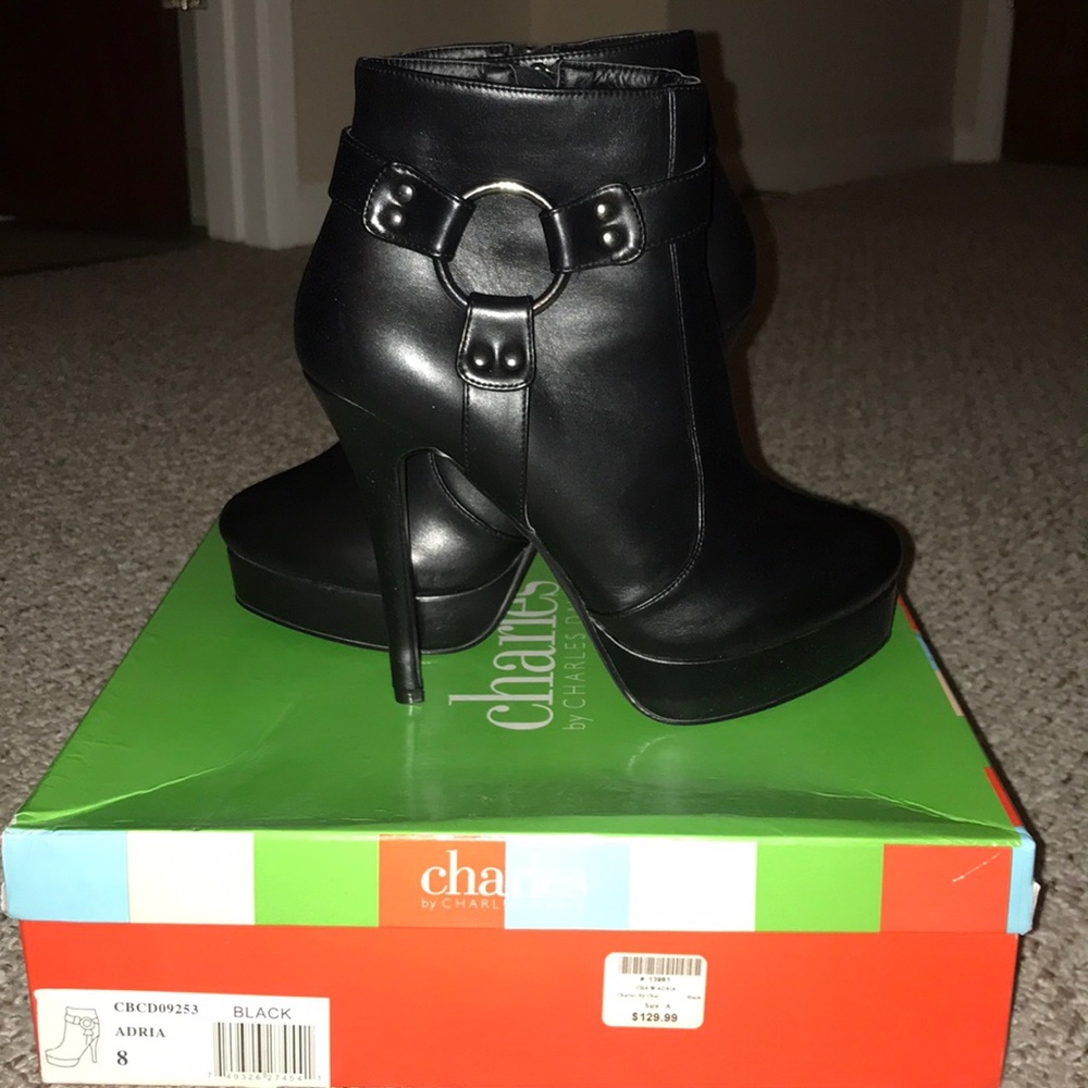 NWT Charles David High Heel Booties